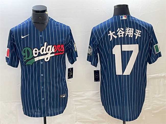 Men's Los Angeles Dodgers #17 Shohei Ohtani Navy Cool Base With Patch Stitched Baseball Jerseys,We sell and wholesale Men's Los Angeles Dodgers #17 Shohei Ohtani Navy Cool Base With Patch Stitched Baseball Jerseys on line form chian!